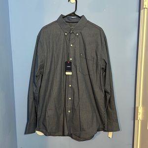 NWT Izod Men’s button down. Navy shirt size XL